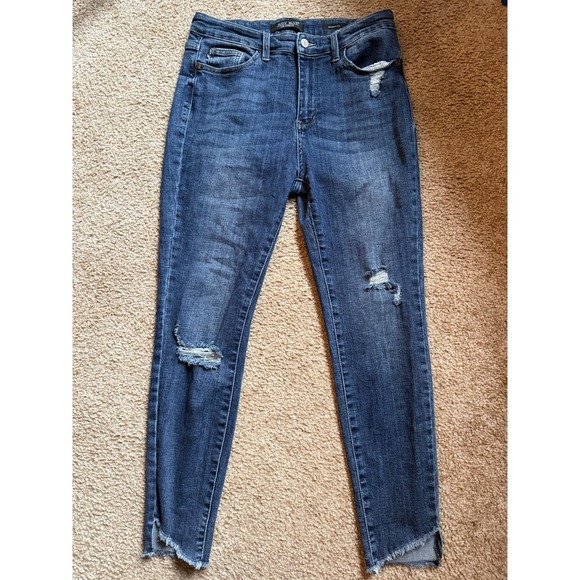 Judy Blue Womens Skinny Fit Distressed Jeans Size 31